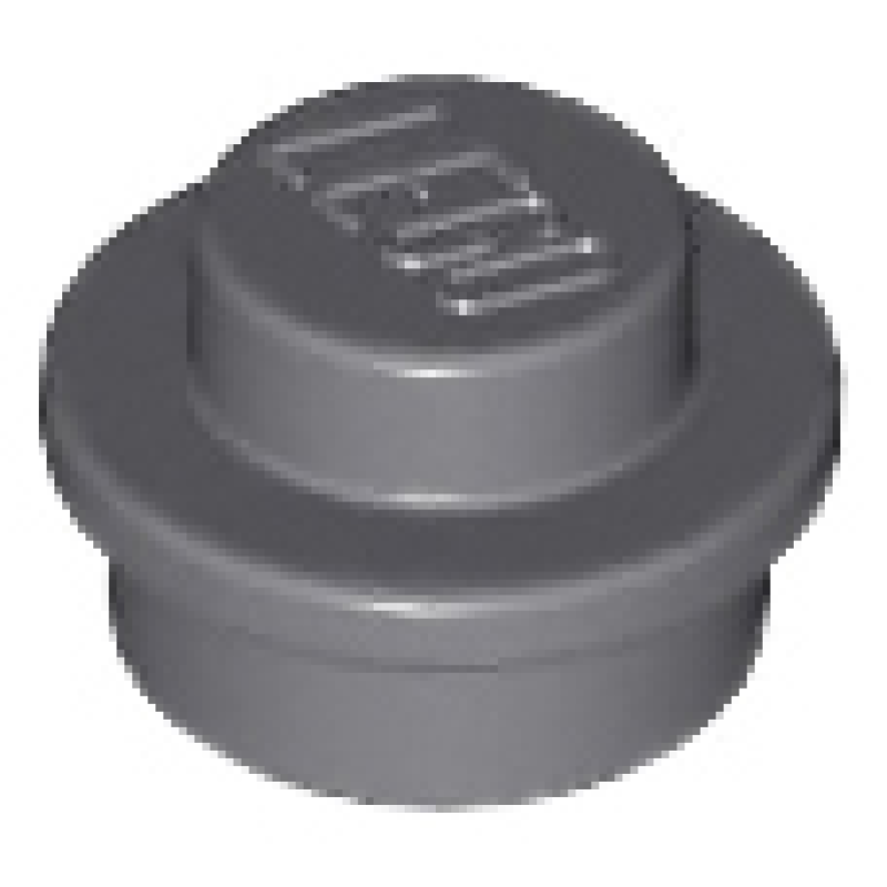 Plaat, Rond 1x1 Dark Bluish Gray